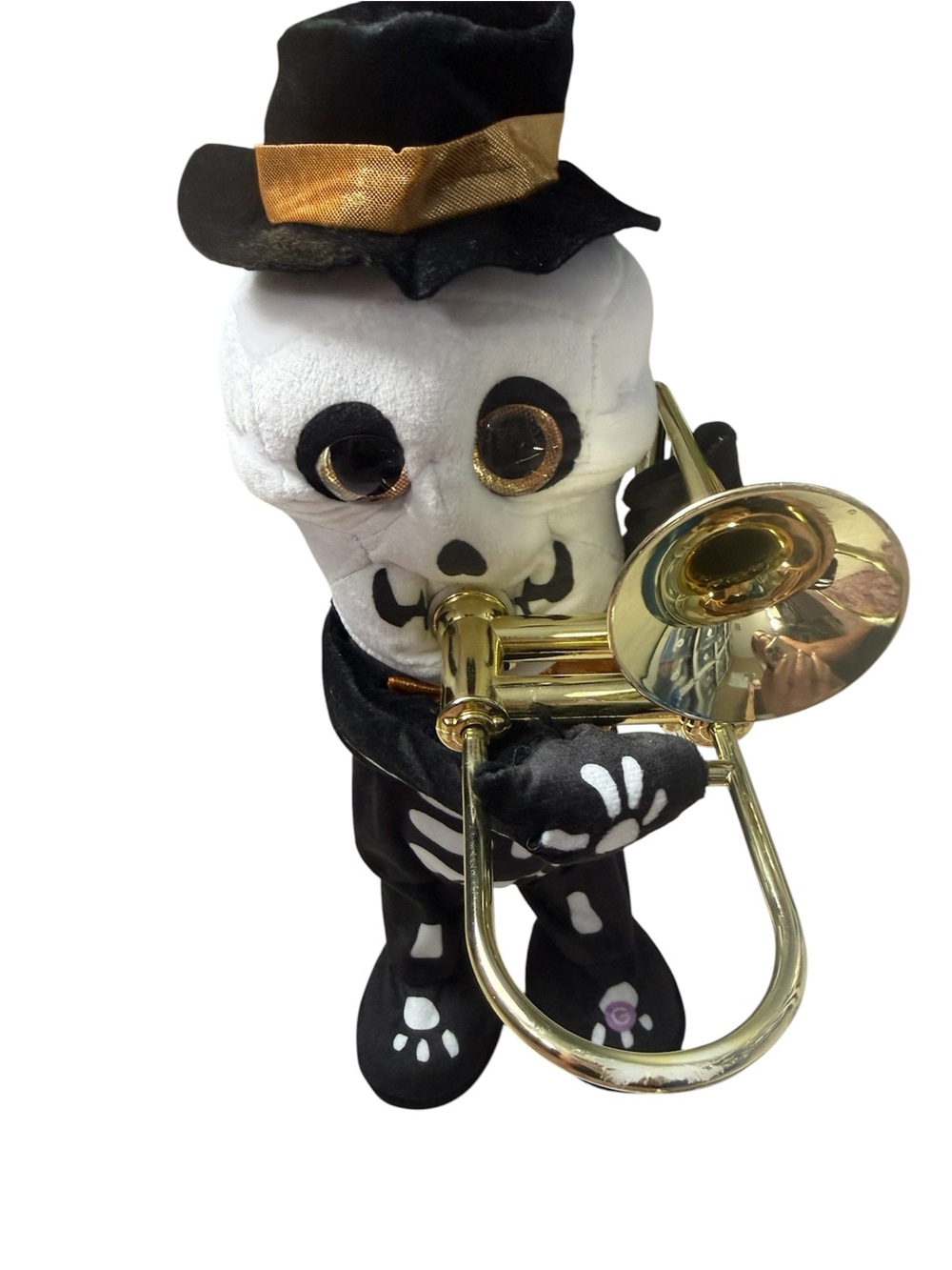 Gemmy Trombone Playing Skeleton When the Saints Go Marching In